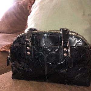 Coach bag patent leather. Used condition.